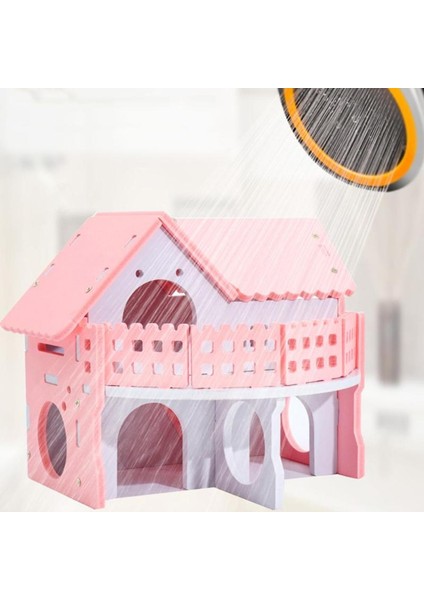 J Tarzı Sevimli Mini Küçük Hayvan Evcil Hamster Evi Yuva Tavşan Kirpi Evcil Hayvan Yatma Kütüğü Kabin Evcil Hayvan Yatma Evi Malzemeleri (Yurt Dışından)