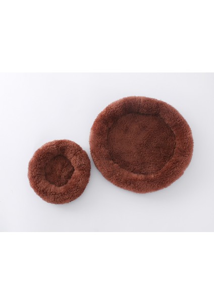 Kahve Tarzı L (Çap 20CM) Ev Peti Hamster Yuvası Minder Kadife Sıcak Pet Yuvası Kuzey Pamuk Yastık Hamster Pamuk Evi Guinea Pig Kafesi Kış Sıcak Yatak (Yurt Dışından)