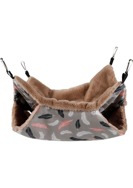 C Tarzı S 20X20CM Sıcak Hamster Hamak Sıçan Asılı Yatak Evi Küçük Hayvan Kafesi Kemirgenler Tavşan Çift Katlı Peluş Pamuk Yuva Pet Malzemeleri (Yurt Dışından)