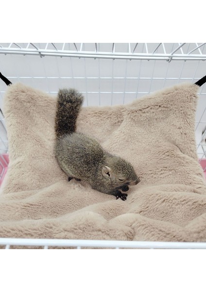 C Tarzı S 20X20CM Sıcak Hamster Hamak Sıçan Asılı Yatak Evi Küçük Hayvan Kafesi Kemirgenler Tavşan Çift Katlı Peluş Pamuk Yuva Pet Malzemeleri (Yurt Dışından)