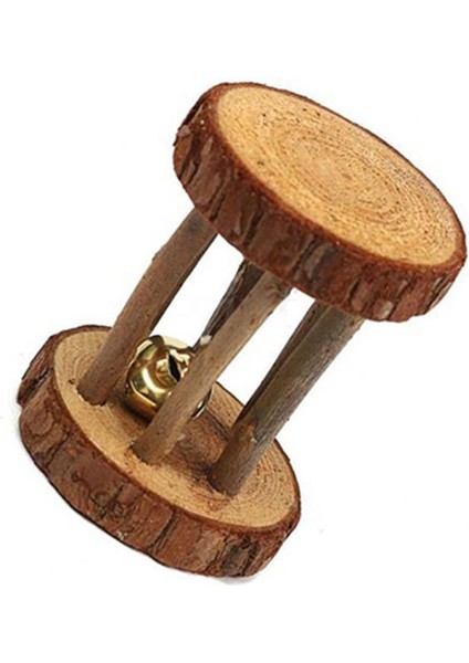 No.5 Tarzı S Beden Hamster Doğal Ahşap Diş Oyuncağı Çam Dumbbell Tek Tekerlek Zil Rulo Oyuncakları - Küçük Evcil Hayvan Diş Malzemeleri Için (Yurt Dışından)