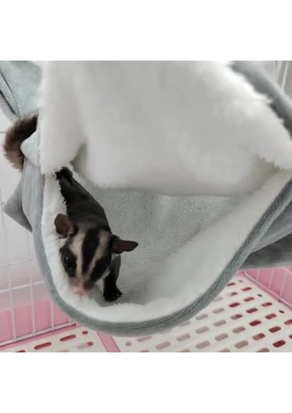 C Tarzı 20X20 Sıcak Hamster Hamak Fare Asılı Yatak Ev Küçük Hayvan Kafesi Sincap Tavşan Çift Katmanlı Peluş Yuvalar Küçük Evcil Hayvan Malzemeleri (Yurt Dışından) indirimleri