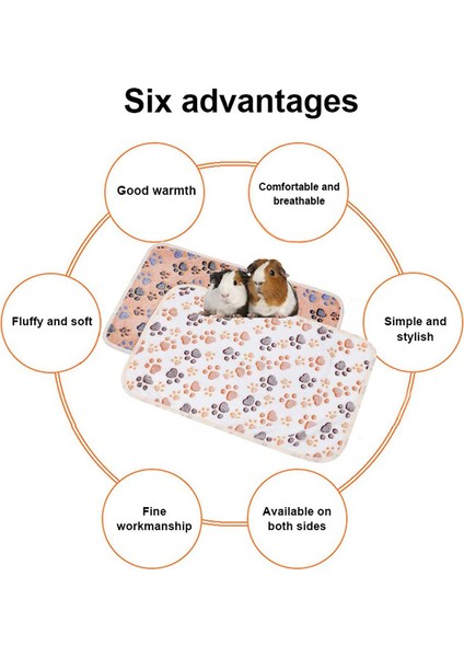 Ayak Izi Stili U 60X40CM Tavşan Tüyü Yumuşak Sıcak Yatak Uyku Matı Evcil Hayvan Polar Ped Flanş Kürkü Hamster, Sincap, Tavşanlar Hedgehoglar Için (Yurt Dışından) indirimleri