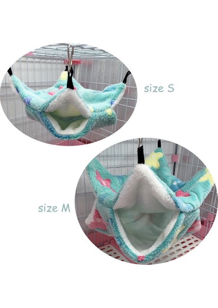 Pembe Kürk Stili 34X34CM Fareler Için Hamak Çift Katlı Peluş Sıcak Yatak Hamster Ev Yuvası Uyku Tulumu Asılı Ağaç Yataklar Mez Guinea Pig Hamster Kafesi (Yurt Dışından)