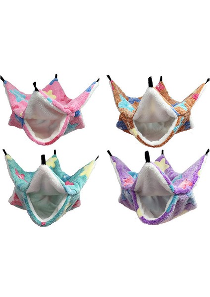 Altın Tarzı 34X34CM Evde Pet Hamster Için Sıcak Yatak Kafes Iki Katlı Kürk Kış Asılı Yuva Oyuncak Evcil Hayvan Evi (Yurt Dışından)