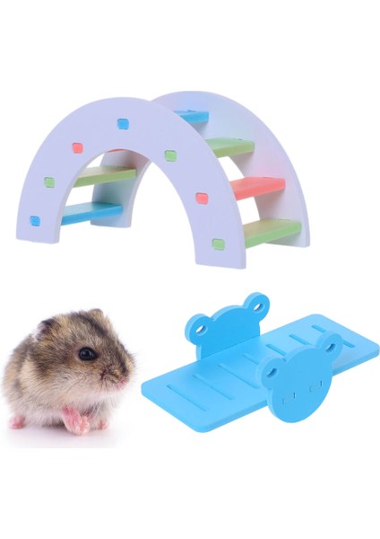 C-9X9X10.5CM Stili Hamsi Egzersiz Oyuncak Gökkuşağı Köprü Salıncak Oyuncak Lla Tavşan Aktivite Tırmanma Spor Tırmanma Spor Oyuncak Kendin Yap Hamster Kafesi (Yurt Dışından)