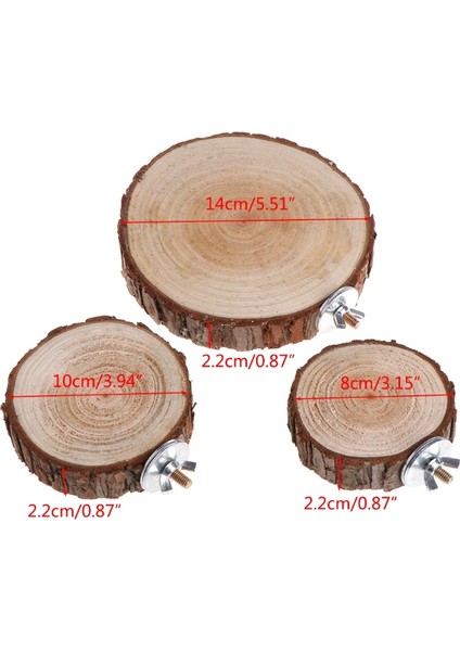 10-12CM Tarzı Papağan Evcil Kuşu Hamster Tahtası Istasyon Tahtası Çiğneme Oyuncağı Ahşap Asılı Salıncak Kuş Kafesi Muhabbet Kuşu Papağan Kafesi Aksesuarları (Yurt Dışından)