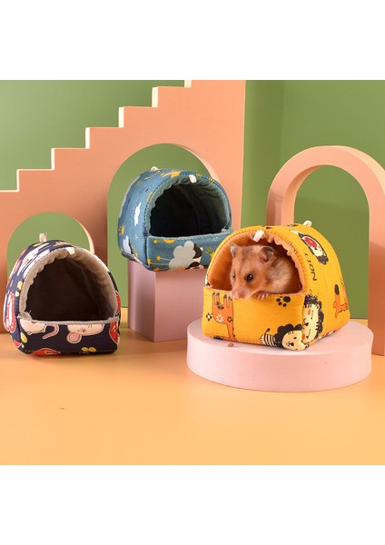 Type5 Tarzı L Beden Ev Hamster Yuva Ped Yarı Kapalı Kadife Sıcak Pet Yuvası Hamster Pamuk Evi Tavşan Kafesi Kış Sıcak Yatak Küçük Pet Malzemeleri (Yurt Dışından)