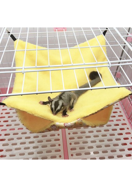 Blue2 Stili S Beden Kürklü Evcil Hayvan Hamak Yatağı Kemirgen Hamak Evi Sıcak Hamster Sincap Asılı Hamak Salıncak Yuva Kafes Yatma Yatağı Evcil Hayvan Malzemeleri (Yurt Dışından)