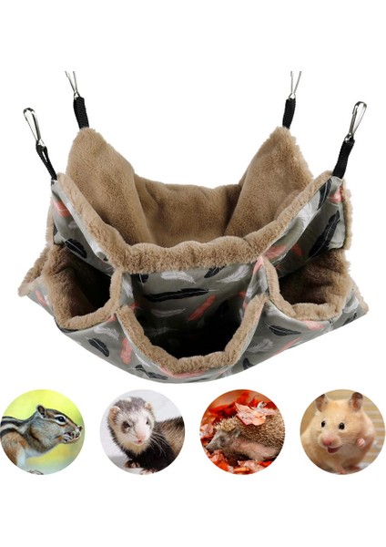 Lacivert Tarzı Küçük Evcil Hayvan Yatağı Hamster Hamak Çift Katlı Hamster Asma Yatak Kafes Için Sincap Sincap Pet Sıcak Asılı Yuva (Yurt Dışından)