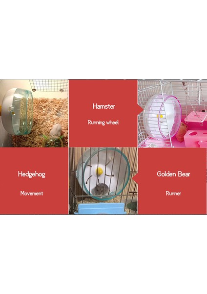 Beyaz Stil 17.5cm 3 Boyutlu Hamster Tekerleği Küçük Hayvan Fare Tavşan Egzersiz Spor Evcil Hayvan Malzemeleri Sessiz Koşu Tekerleği (Yurt Dışından) indirimleri