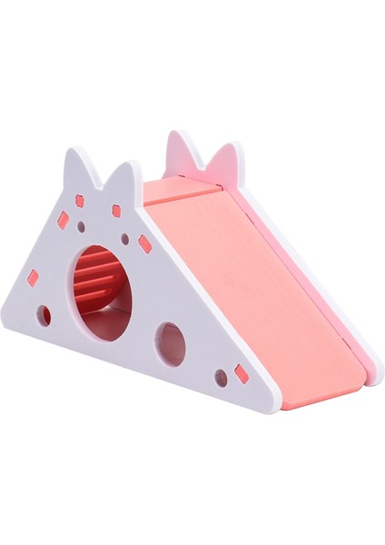 PEMBE-14X7X8CM Stili Bir Araya Getirilmiş Hamster Kaydırma Oyuncak Kobay Altın Ayı Komik Nefes Alabilir Hamster Evi Yuva Llas Hamster Aksesuarları (Yurt Dışından)