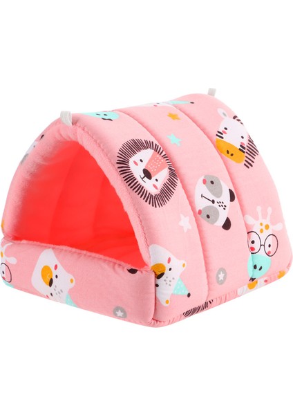 O Tarzı M Beden Küçük Hamster Evi Tavşan Yuvası Sıcak Mat Yuva Küçük Hayvan Yatak Yumuşak Peluş Hamster Evi Mağara Pet Malzemeleri (Yurt Dışından)