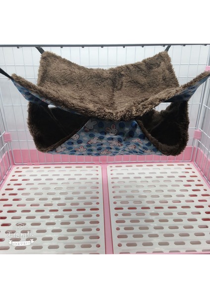 Mavi Tavşan-1 Stili 20X20CM Evde Pet Hamster Için Sıcak Yatak Kafes Iki Katlı Kürk Kış Asılı Yuva Oyuncak Evcil Hayvan Evi (Yurt Dışından)