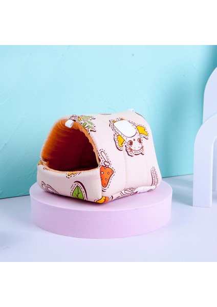 G Tarzı M 15X15CM Hamster Evi Küçük Hayvanlar Kış Sıcak Mini Kafes Sıçan Evi Guinea Pig Sincap Kemirgen Uyku Yatağı Aksesuarları (Yurt Dışından)