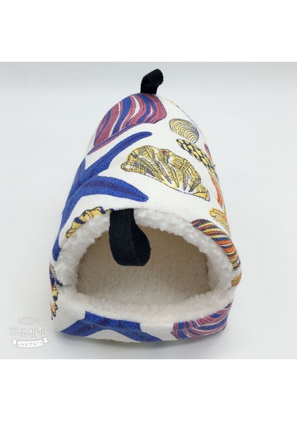 Hy Stili 17X15 cm Hamster Sincap Şeker Plane Cüce Domuz Kafesleri Için Pamuklu Fleece Asılı Ev Yatak Hamak (Yurt Dışından)