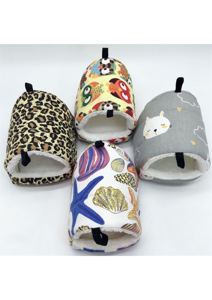 Hy Stili 17X15 cm Hamster Sincap Şeker Plane Cüce Domuz Kafesleri Için Pamuklu Fleece Asılı Ev Yatak Hamak (Yurt Dışından)