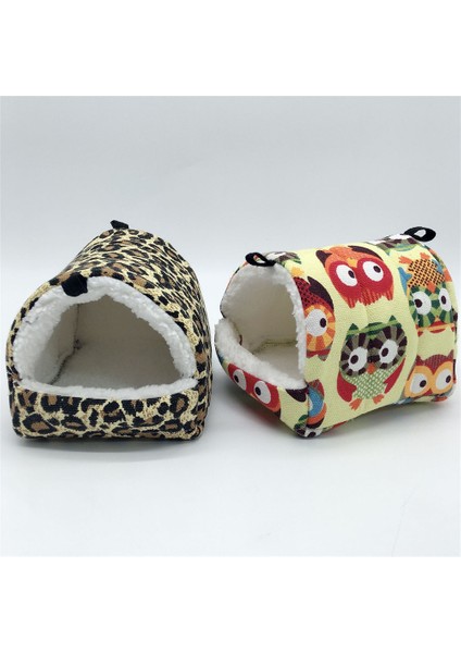 Hy Stili 17X15 cm Hamster Sincap Şeker Plane Cüce Domuz Kafesleri Için Pamuklu Fleece Asılı Ev Yatak Hamak (Yurt Dışından)