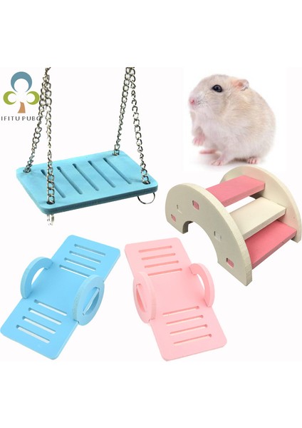 1 Köprü Stili Hamster Oyuncak Hamster Malzemeleri Küçük Evcil Hayvan Malzemeleri Oyuncak Hamster Salıncak Salıncak Gökköprü Renkli Küçük Hamster Aksesuarları Lxx (Yurt Dışından)