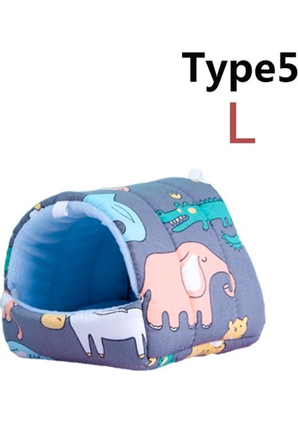 Type5-L Stili 1 Adet Sevimli Rahat Hamster Evi Küçük Hayvan Yatak Yumuşak Guinea Pig Yuvası Sıcak Mat Mini Kafes Tavşan Sincap Için (Yurt Dışından)