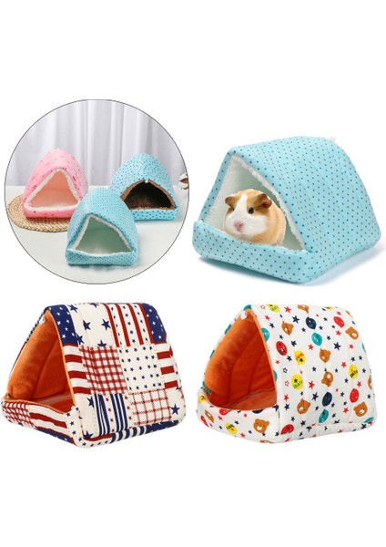 C Stili L Beden Küçük Hamster Evi Tavşan Yuvası Sıcak Mat Yuva Küçük Hayvan Yatak Yumuşak Peluş Hamster Evi Mağara Pet Malzemeleri (Yurt Dışından)