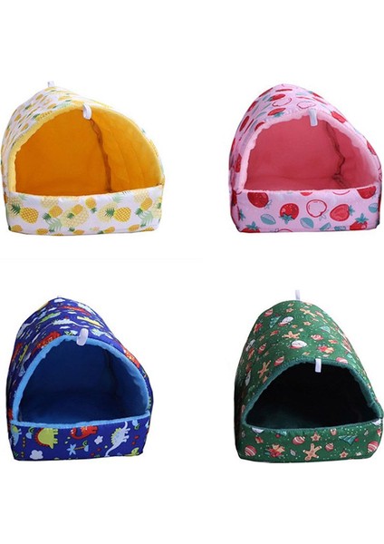 P Stili M Beden Küçük Hayvan Yatağı Hamster Evi Deniz Domuzu Sıcak Mat Yuva Kış Rahat Peluş Hamster Evi Mağara Evcil Hayvan Malzemeleri (Yurt Dışından) fırsatları