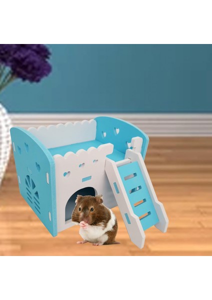 Mor Tarzı Güvenli Tavşan Evi Tüy Yumağısız Havalandırmalı Tasarım Kafes Aksesuarları Hamster Altın Ayı Sıçan Villa Balkon (Yurt Dışından) fırsatları