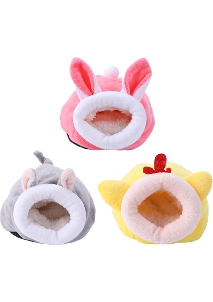 Sarı Stil Hamster Evi Kobay Aksesuarları Hamster Pamuk Evi Küçük Hayvan Yuvası Kış Sıcaklığı Için Sıçan Kobay Sıçan Kirpi (Yurt Dışından)