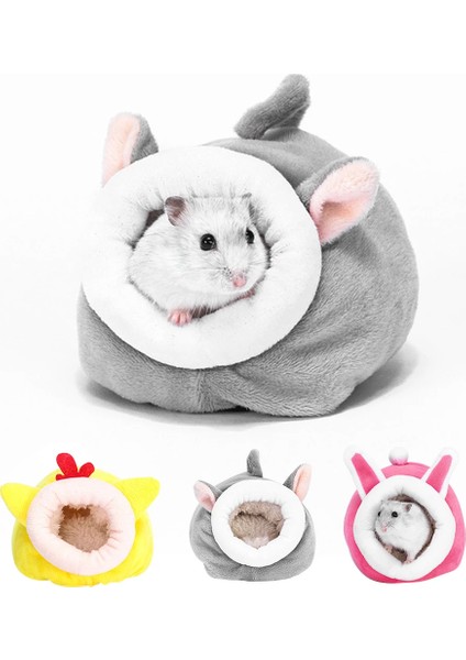 Sarı Stil Hamster Evi Kobay Aksesuarları Hamster Pamuk Evi Küçük Hayvan Yuvası Kış Sıcaklığı Için Sıçan Kobay Sıçan Kirpi (Yurt Dışından)
