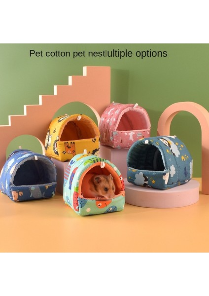 Huoxun Shopb Komik Muz Tarzı 15X15 Hamster Pamuk Yuva Yoğun Quoll Yuva Bal Çantası Uçan Yuva Küçük Evcil Altın Pamuk Yuva Tavşan Yuva Guinea Domuzu Guinea Domuzu Yuvası - E-Ticaret Başlığı (Yurt Dışından)