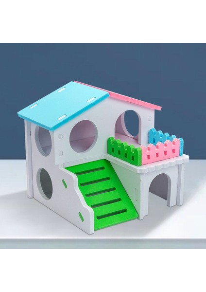 Bl Tarzı Sıçan Fare Komik Hamster Yuva Villa Renkli Ahşap Yatak Evi - (Yurt Dışından)