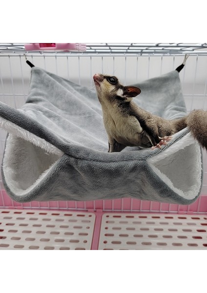 Gyl Stili Tavşan Hamster Hamak Çift Katmanlı Kalın Sıcak Yatak Yuva Asılı Kafes Için Oyuncak Hamster Yatağı (Yurt Dışından)