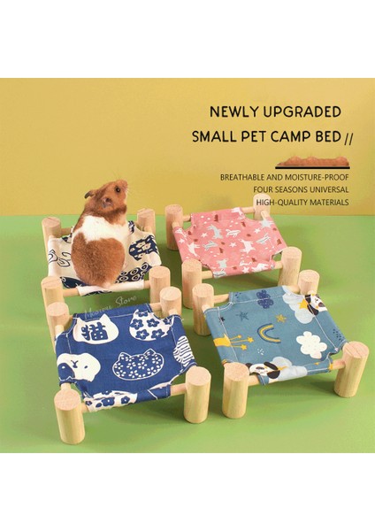 Yedek Bez 1 Stil S Beden Hamster Yuvası Kobay Hamakı Için Hamster Yazı Nefes Alan Ahşap Yatak Tavşan Yuvası Evcil Fret Hamster Aksesuarları (Yurt Dışından)