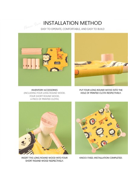 Yedek Bez 1 Stil S Beden Hamster Yuvası Kobay Hamakı Için Hamster Yazı Nefes Alan Ahşap Yatak Tavşan Yuvası Evcil Fret Hamster Aksesuarları (Yurt Dışından)