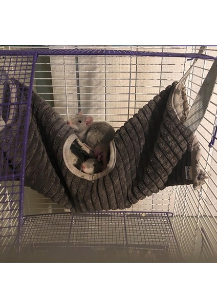 C-Bl-L Stili Küçük Hayvanlar Için Kış Sıcak Hamster Tüneli Salıncak Yuvası Yatak Uyku Yatağı Rat Gelincik Oyuncak Kafes (Yurt Dışından)