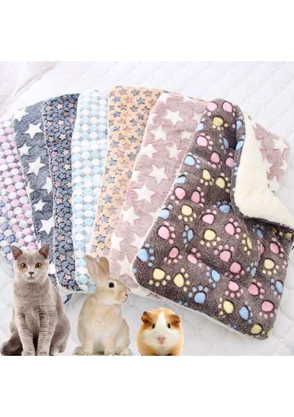 Mavi Yıldız Stili 49X32CM Nefes Alabilen Hamster Evcil Hayvan Idrar Ped Guin Pig Polar Mat Kafes Pedleri Küçük Hayvan Sıcak Mat Tavşan Aksesuarları Için Jaula Conejo (Yurt Dışından)