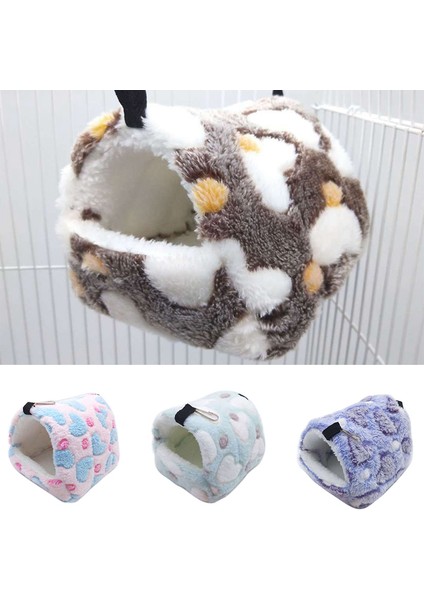 Açık Sarı Stil L 17X15CM Tavşan Aksesuarları Için Geniş Yumuşak Flanel Hamster Eşyaları Yatak Tulumu Guinea Pig Kafesi Jaula Conejo Küçük Evcil Hayvan Kafesi Yuva (Yurt Dışından)