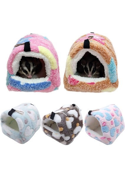 Açık Sarı Stil L 17X15CM Tavşan Aksesuarları Için Geniş Yumuşak Flanel Hamster Eşyaları Yatak Tulumu Guinea Pig Kafesi Jaula Conejo Küçük Evcil Hayvan Kafesi Yuva (Yurt Dışından)