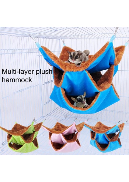 Yeşil Stil Yeni 3 Katmanlı Kalın Peluş Sıcak Yatak Sıçan Hamak Asılı Yatak Hamster Uyku Tulumu Evi Petits Animaux Evcil Hayvan Aksesuarları Için (Yurt Dışından) fiyatları