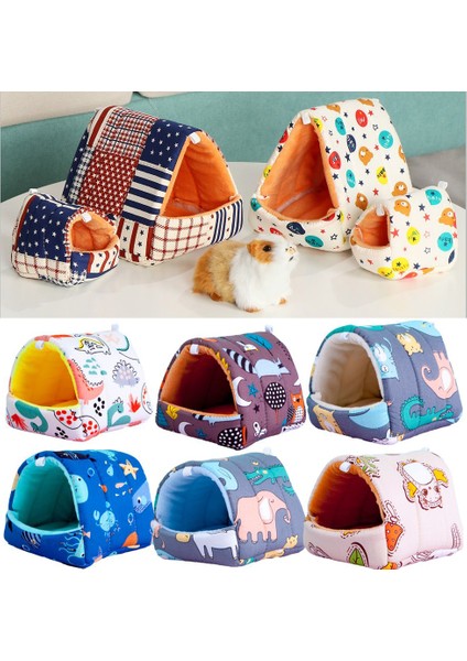 Type6-L Stili 1 Adet Küçük Sevimli Hamster Evi Küçük Hayvan Yatak Yumuşak Kobay Yuvası Kış Sıcak Mat Mini Kafes Tavşan Sincap Için (Yurt Dışından)