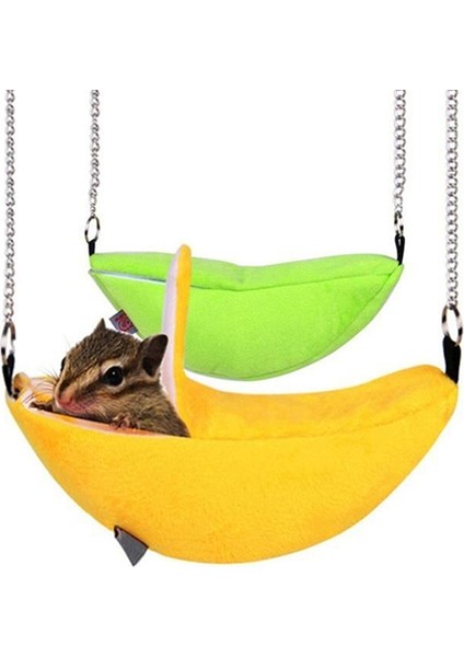 Yeşil Stil Muz Şekilli Ev Hamak Hamster Pamuk Yuva Ranza Oyuncak Kafes Kuş Küçük Hayvan Kuş Kafes Evcil Hayvan Malzemeleri (Yurt Dışından) modelleri