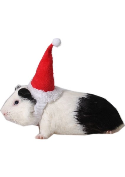 Küçük Hayvanlar Pet Noel Baba Şapkası Tavşan Hamster Hint Domuzu Fareler Festival Kostümü Yılbaşı Kapağı ile Band Pet Ürünleri (Yurt Dışından) fiyatları