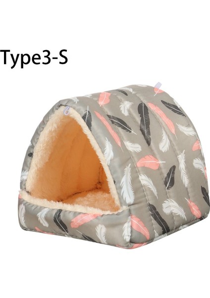 Type3-S Stili Renkli Rahat Tavşan Sincap Kış Hamster Evi Kobay Yuvası Küçük Hayvan Yatak Sıcak Mat (Yurt Dışından)
