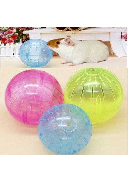 Beyaz Stil 12CM Evcil Hamster Şeffaf Koşu Topu Kemirgen Fareler Oyuncak Küçük Evcil Gerbil Sıçan Plastik Egzersiz Topları Küçük Evcil Aksesuarı (Yurt Dışından)