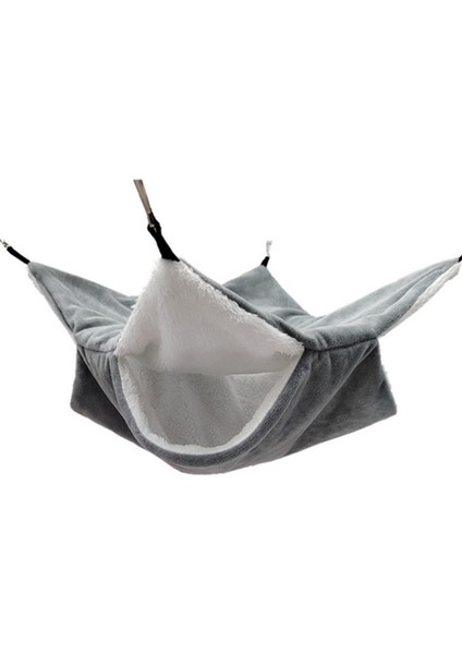 Sarı Stil L Beden Peluş Hamster Hamak Çift Katmanlı Kalın Sıcak Yatak Yuva Asılı Kafes Ev Sincap Porsuk Tavşan Pet Yatağı (Yurt Dışından)