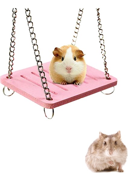 D Stili Küçük Hayvan Etkinlik Tırmanma Egzersiz Eğitim Oyuncakları Dıy Kafes Aksesuarları Için Ahşap Hamster Gökyüzü Köprü Salıncak Oyuncak (Yurt Dışından)