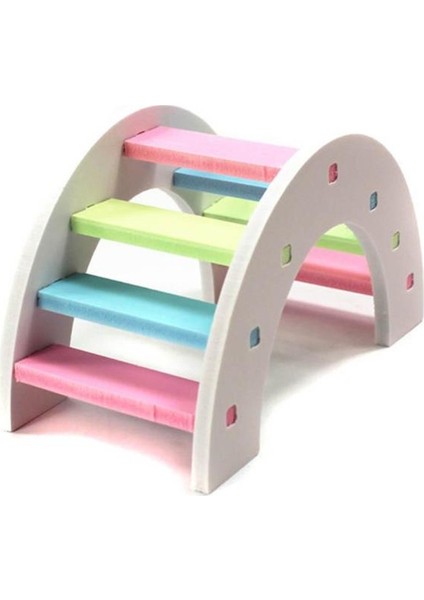 G Tarzı Sevimli Hamster Renkli Merdiven Oyuncakları Küçük Hayvanlar Tırmanma Ahşap Gökkuşağı Köprü Oyuncak Pet Aksesuarları 14 x 7 x 8 cm x 3.15 (Yurt Dışından) indirimleri