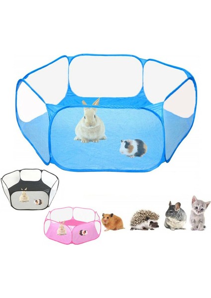 Siyah Stil Taşınabilir Evcil Hayvan Kedi Köpek Kafesi Çadır Oyun Çiti Katlanabilir Çit Hamster Kirpi Küçük Hayvanlar Için Nefes Alabilir Yavru Kedi Tavşan Kobay Domuzu (Yurt Dışından)