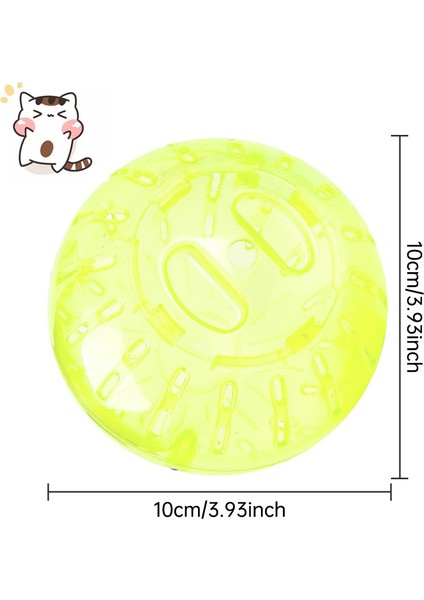 Sarı Stil 10CM Plastik Açık Hava Spor Topu Toprak Fare Küçük Evcil Kemirgen Hamster Gerbil Fare Egzersiz Topları Oyuncağı (Yurt Dışından)