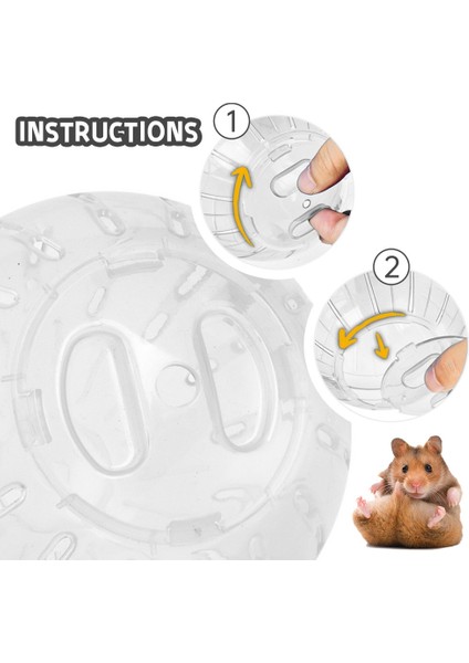 Sarı Stil 10CM Plastik Açık Hava Spor Topu Toprak Fare Küçük Evcil Kemirgen Hamster Gerbil Fare Egzersiz Topları Oyuncağı (Yurt Dışından)